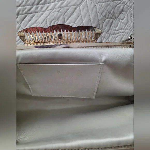 Vintage Fay Swafford Original Silver Mesh  Evening Clutch - Picture 9 of 11